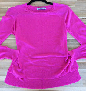 Zara  Womens Small Pink Long Sleeve Lightweight Soft Knit sweater